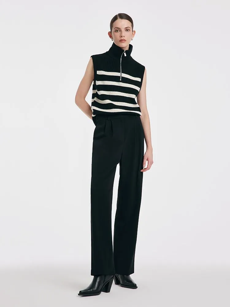 Acetate Straight Full Length Pants