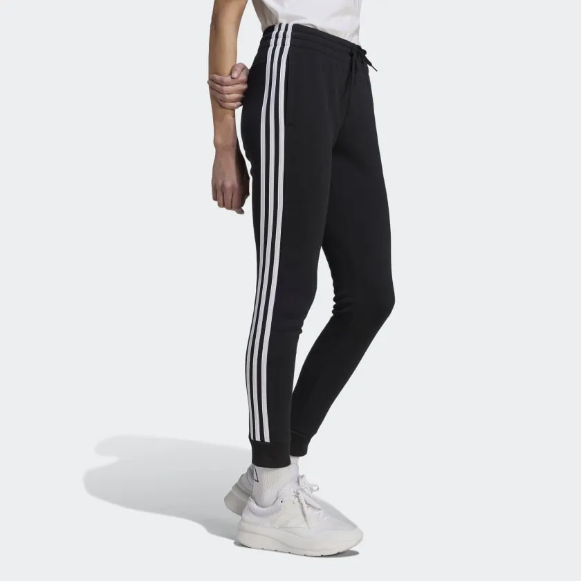 Optimized Title: “Adidas Womens Black/White 3-Stripes Fleece Lounge Pants for Ultimate Comfort”