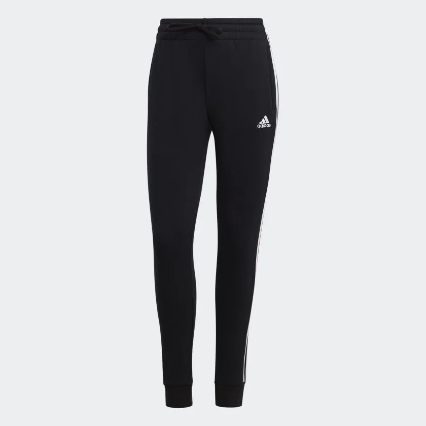 Optimized Title: “Adidas Womens Black/White 3-Stripes Fleece Lounge Pants for Ultimate Comfort”