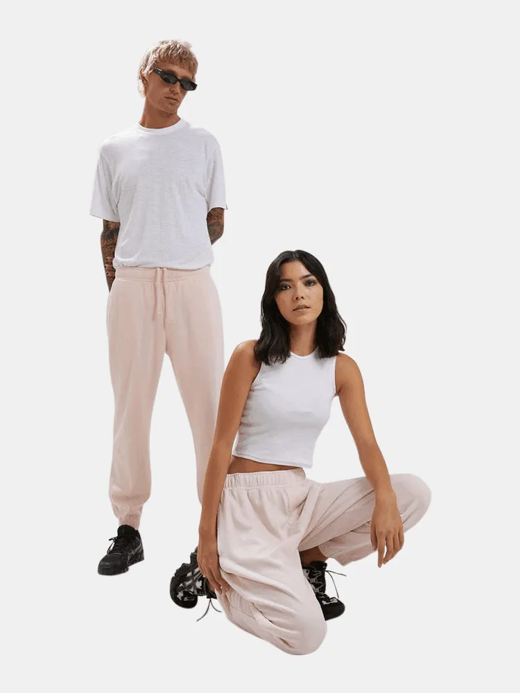 Afends Hemp Sweat Pant - Ash Pink