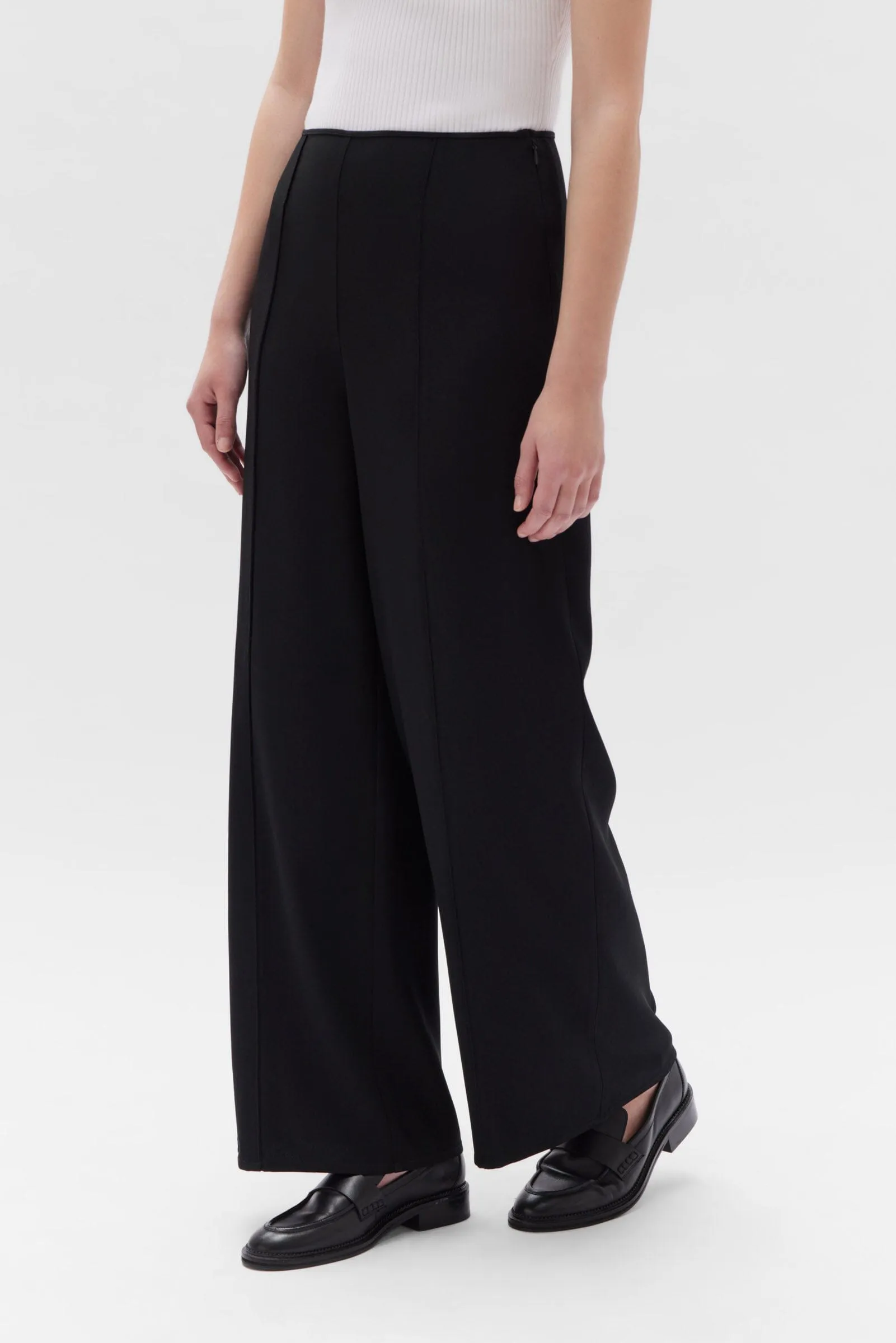 Assembly Label Sabine Crepe Trouser - Black