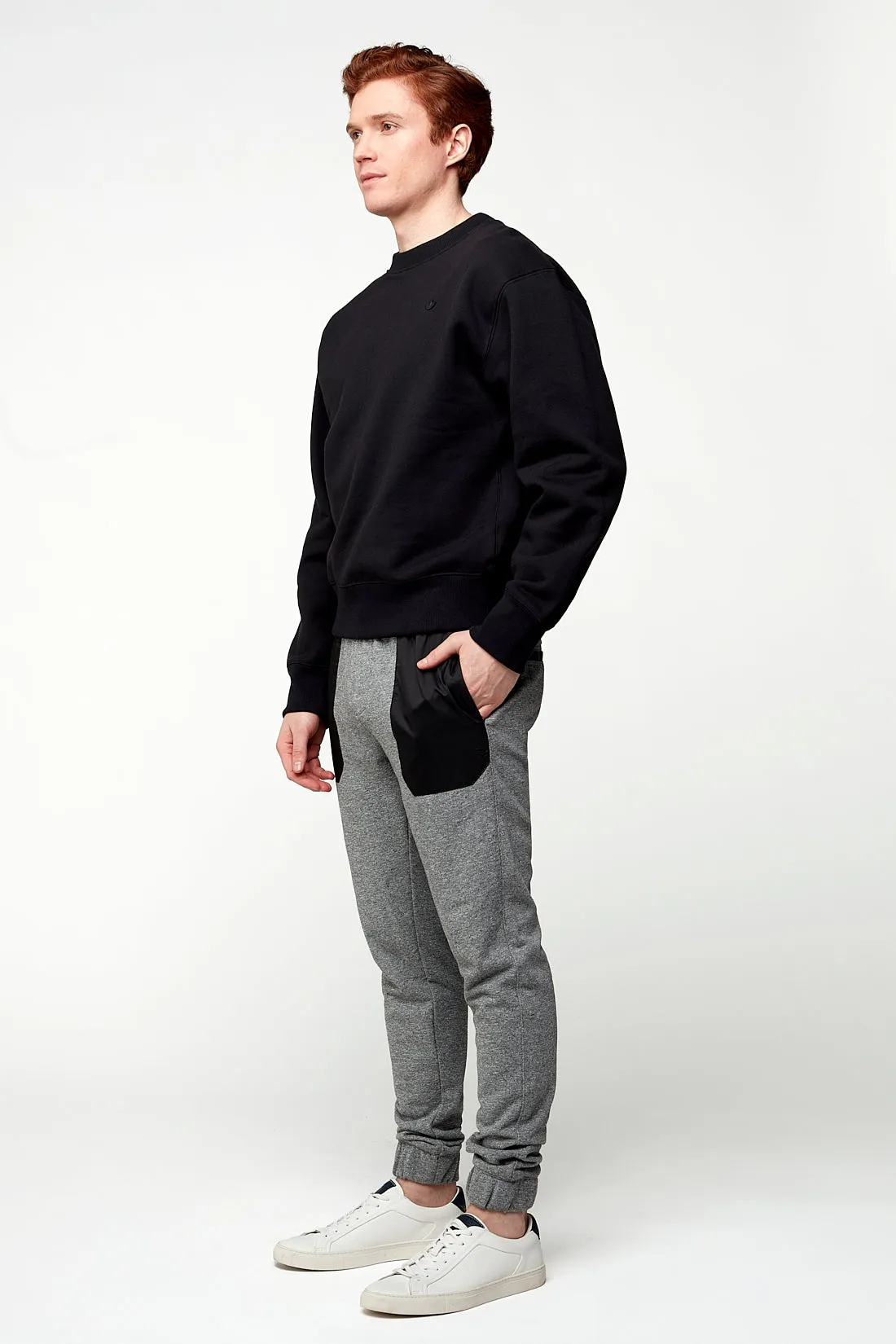 AXEL - Pull-On French Terry Jogger - Grey Heather