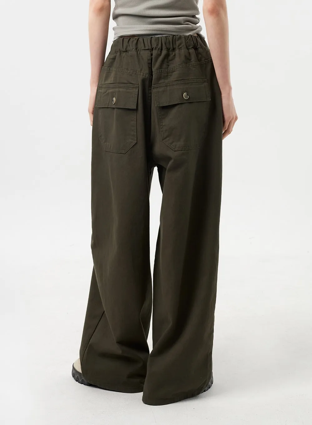 Baggy Cotton Pants Unisex CU309