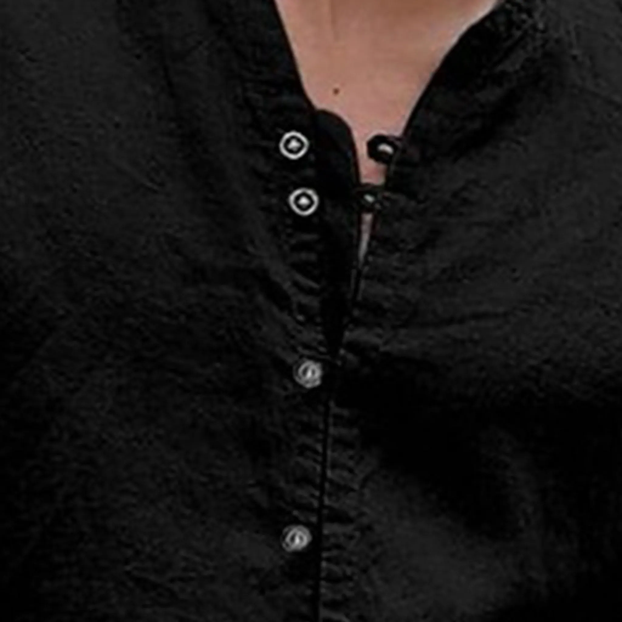 Black Retro-style Cotton Holiday Shirt For Men