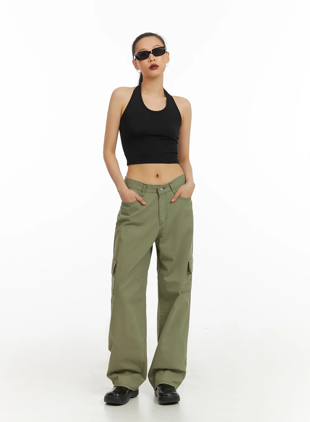 Cargo Straight Leg Pants IA417