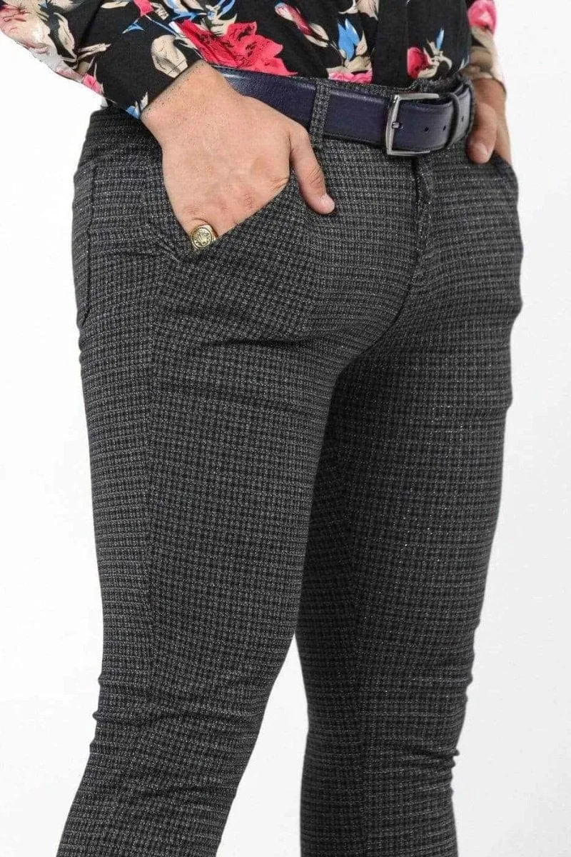 Charcoal Grey Slim Fit Dress Pants