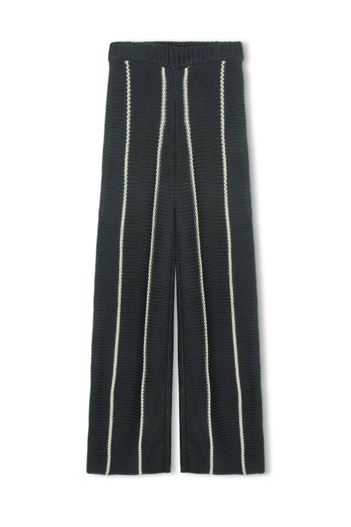 Charcoal Stripe Knit Pant