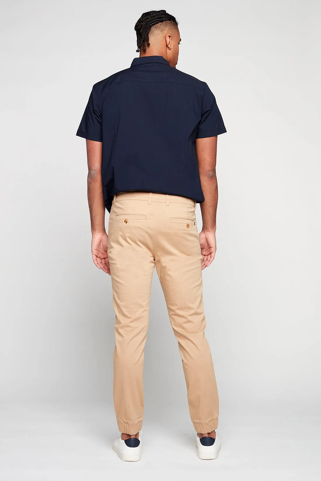 COOPER -  Slim Fit Chino Jogger - Camel