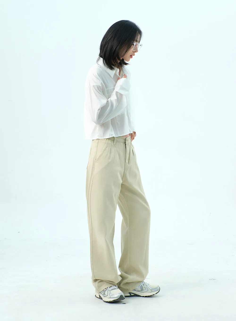 Cotton Wide Leg Pants OY317