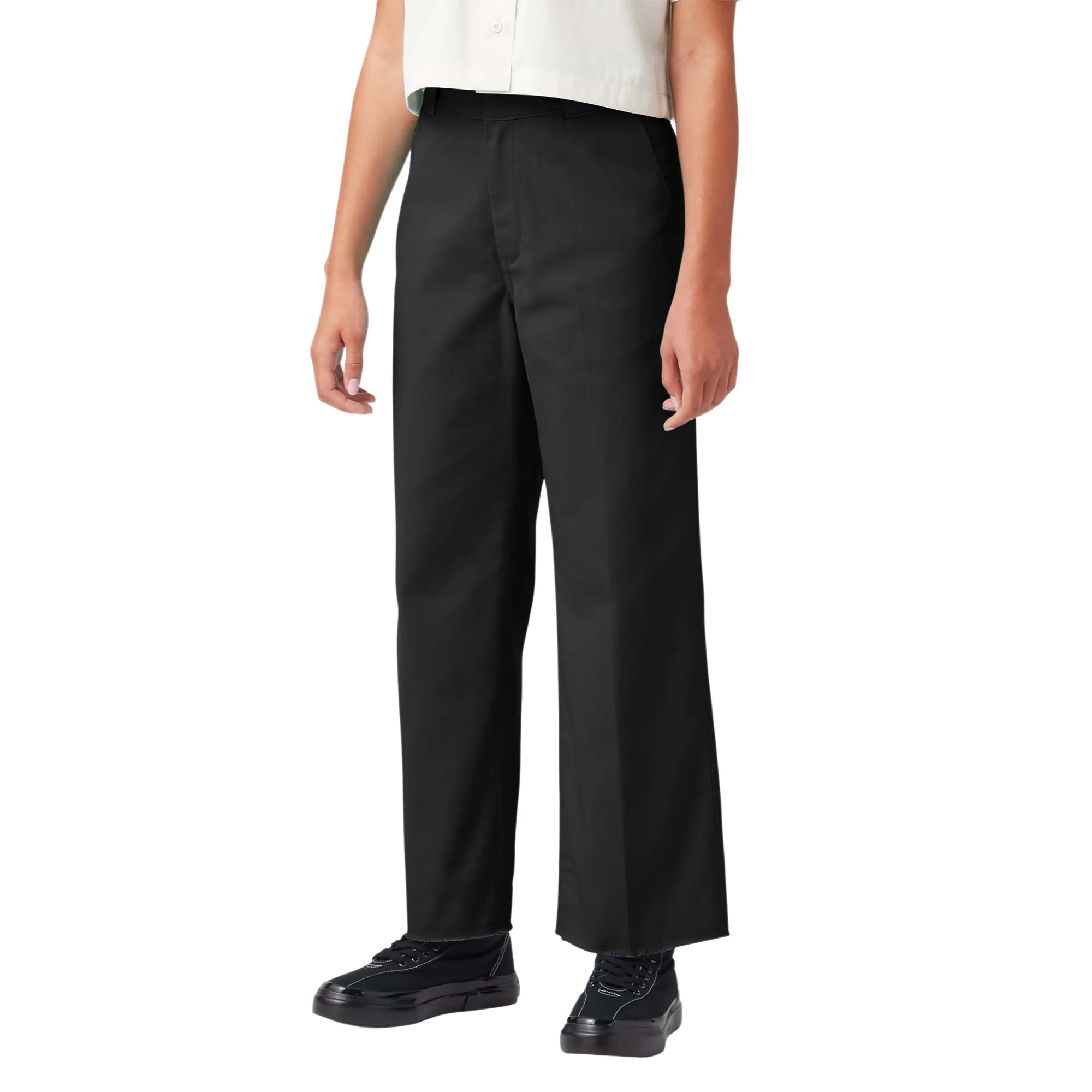 Crop Twill Ankle Pant