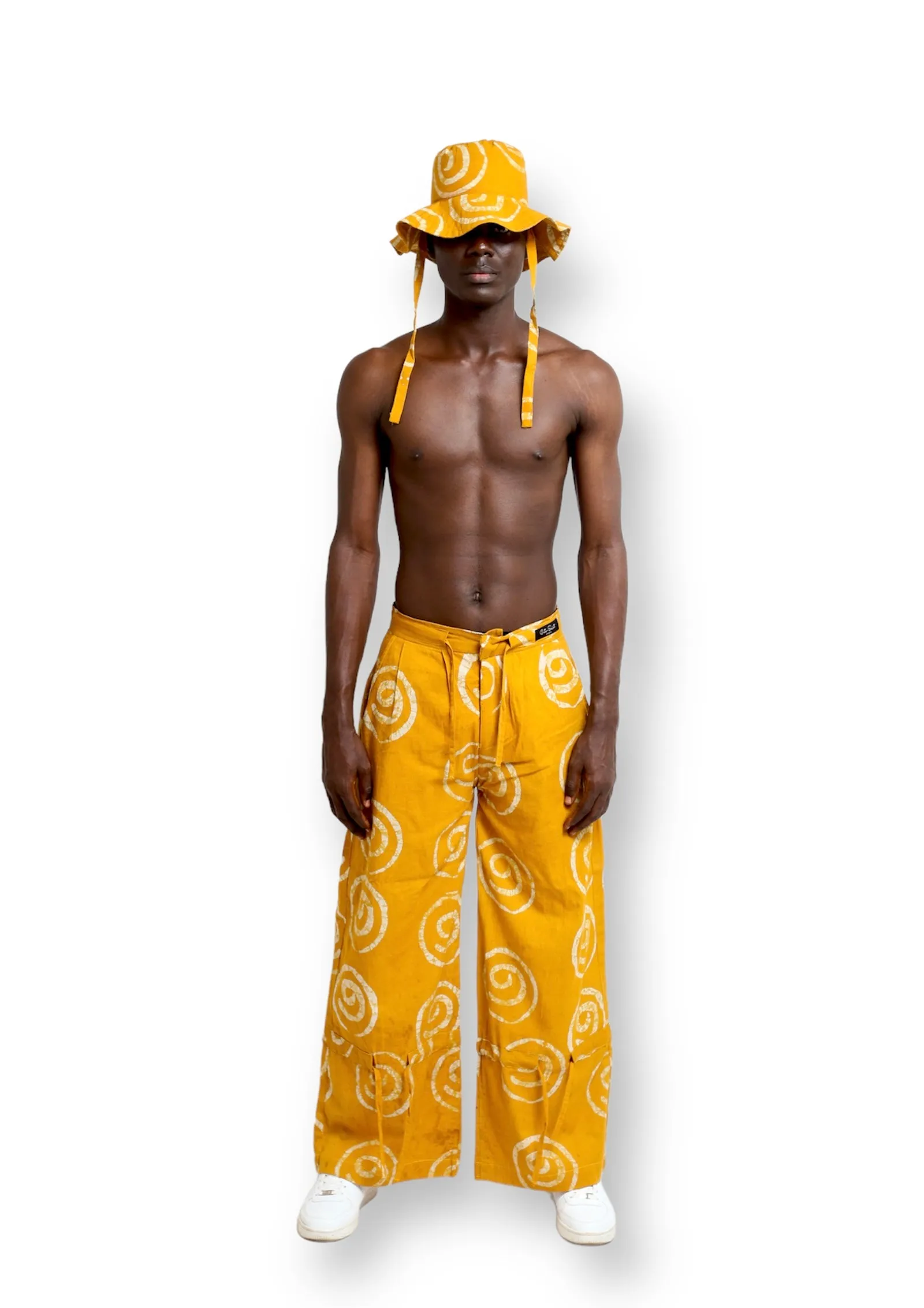 Cute Saint Moshalashi Yellow Cotton Trouser