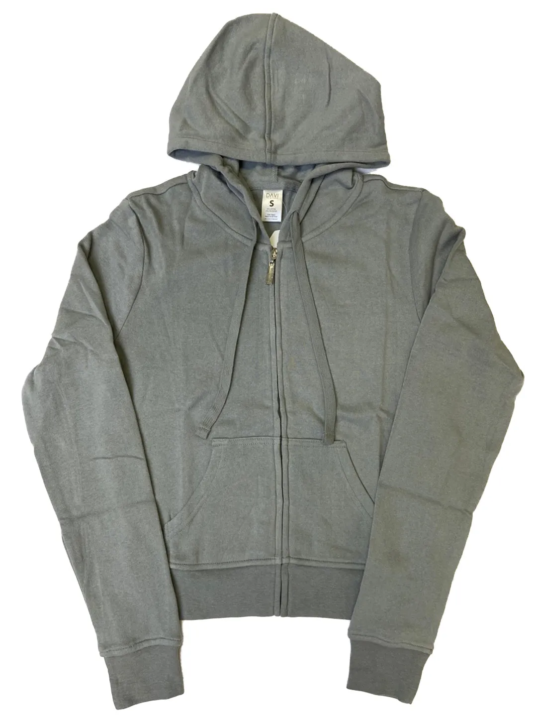 Davi Basic Women's Full-Zip Hooded Fleece Sweatshirt