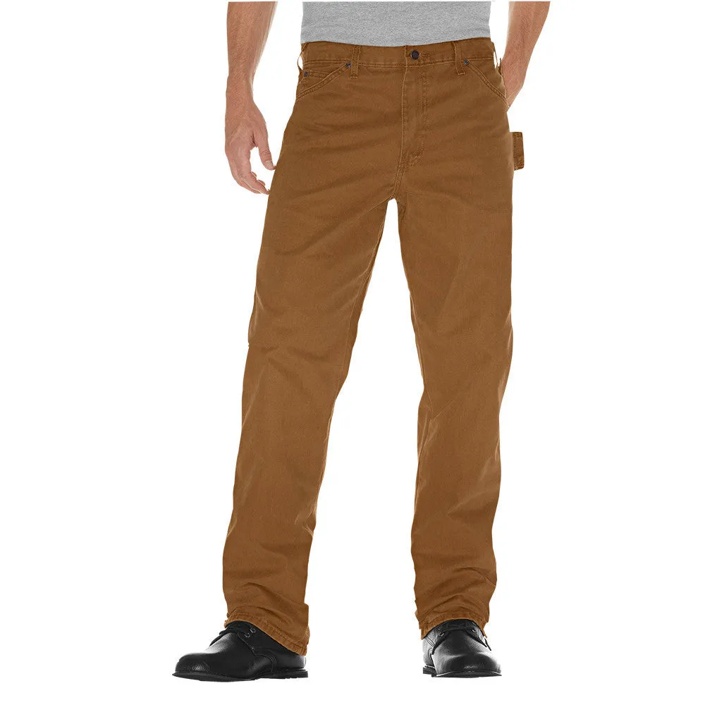 Dickies Sanded Duck Carpenter Work Safety Pant DU336 - Brown Duck