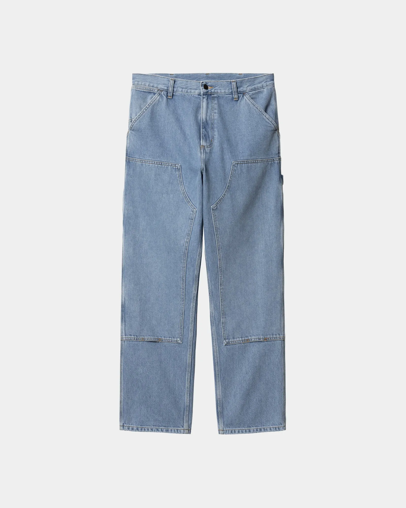 Double Knee Pant - Denim | Blue (stone bleached)