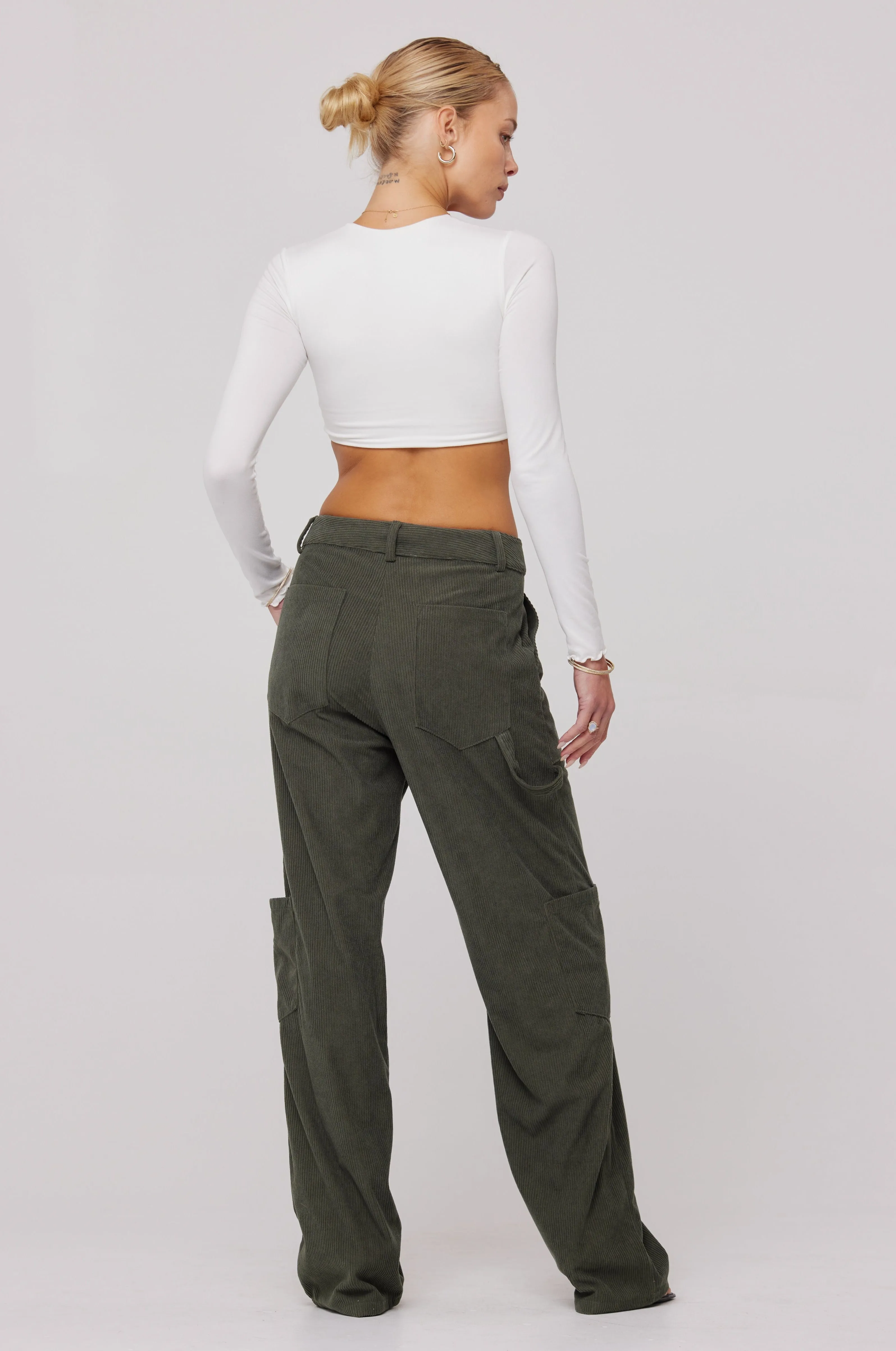 Elsa Cargo Pant in Pine