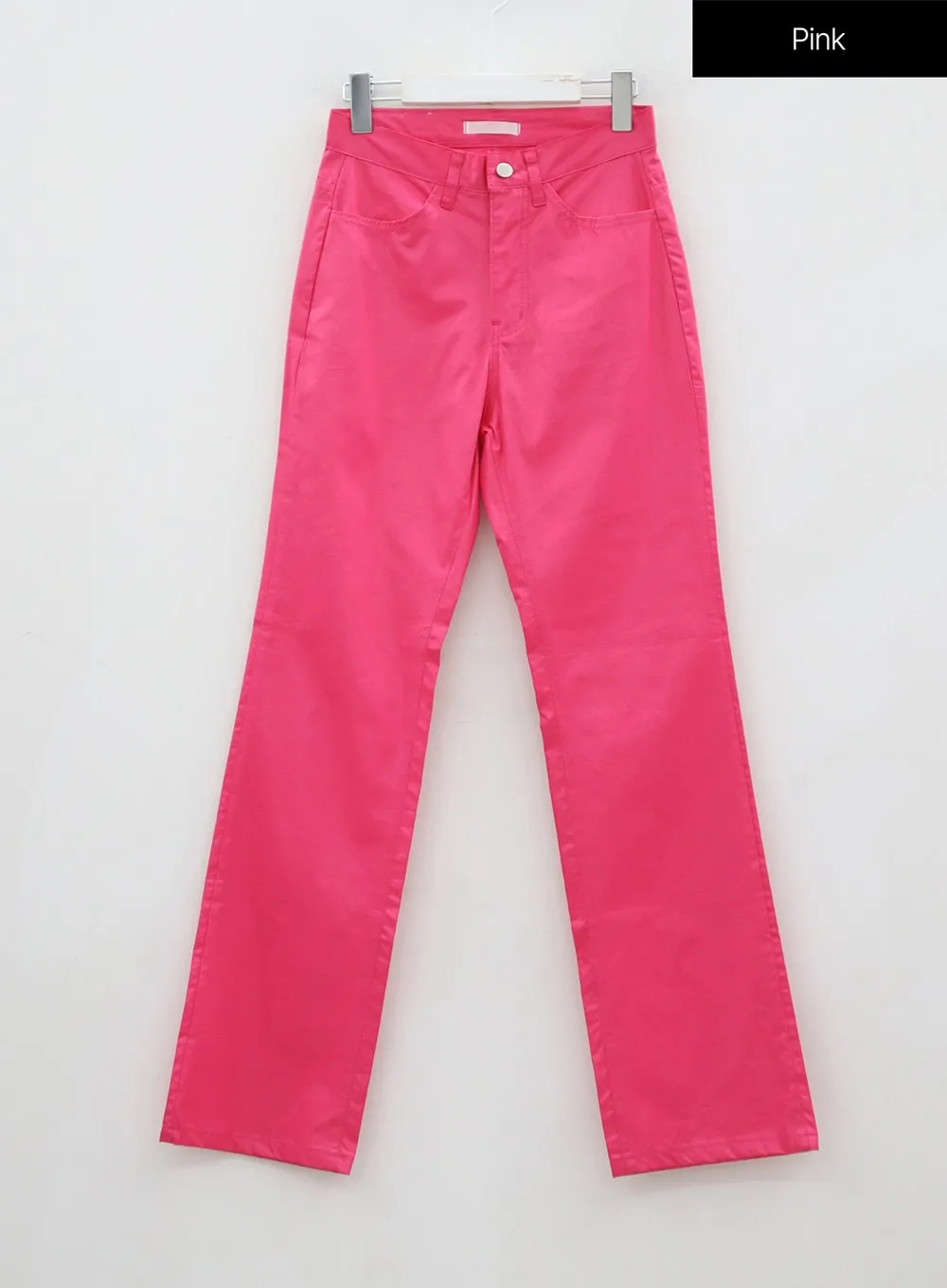 Faux Leather Straight Pants BD09