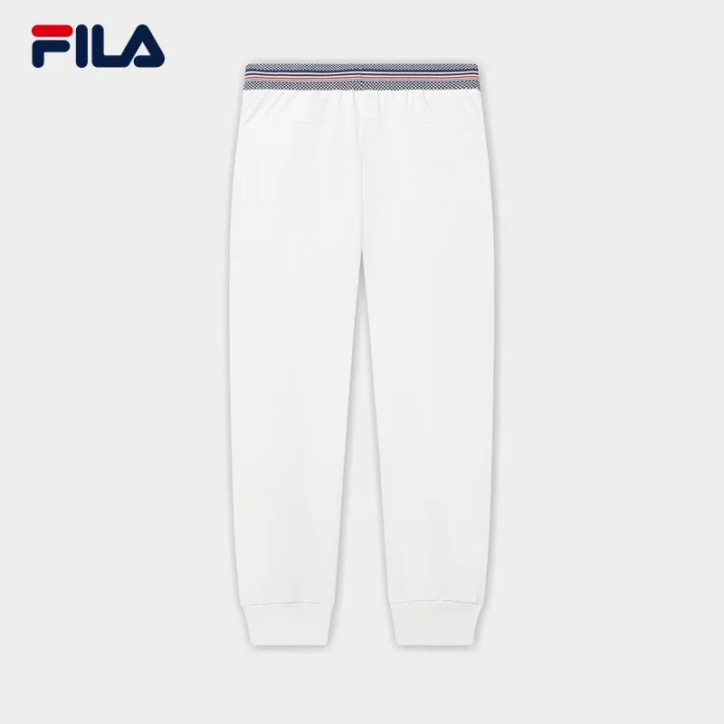 FILA CORE LIFESTYLE FILA EMERALD Women Knit Pants (White)