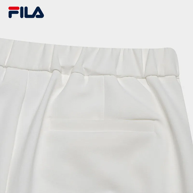 FILA CORE WHITE LINE EMERALD Women Woven Pants in White