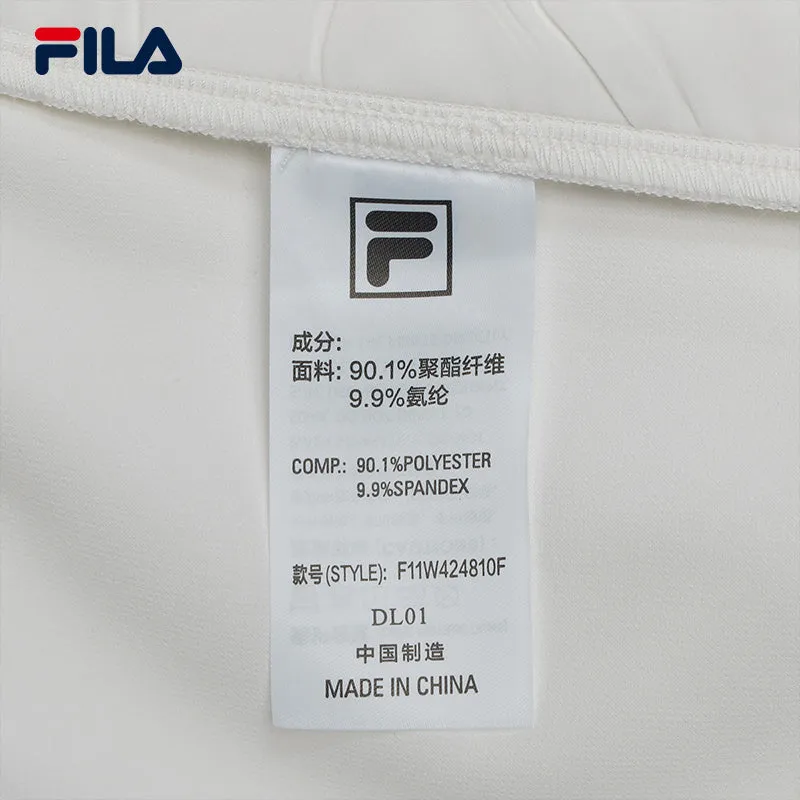 FILA CORE WHITE LINE EMERALD Women Woven Pants in White