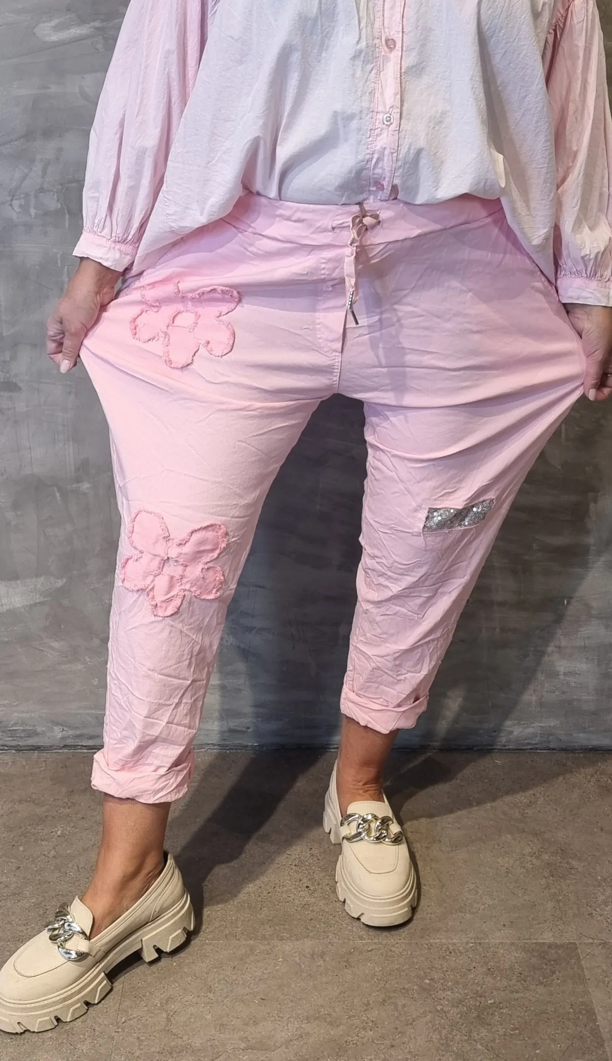 Flower Nicky Pant Pink