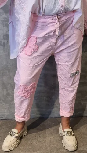 Flower Nicky Pant Pink