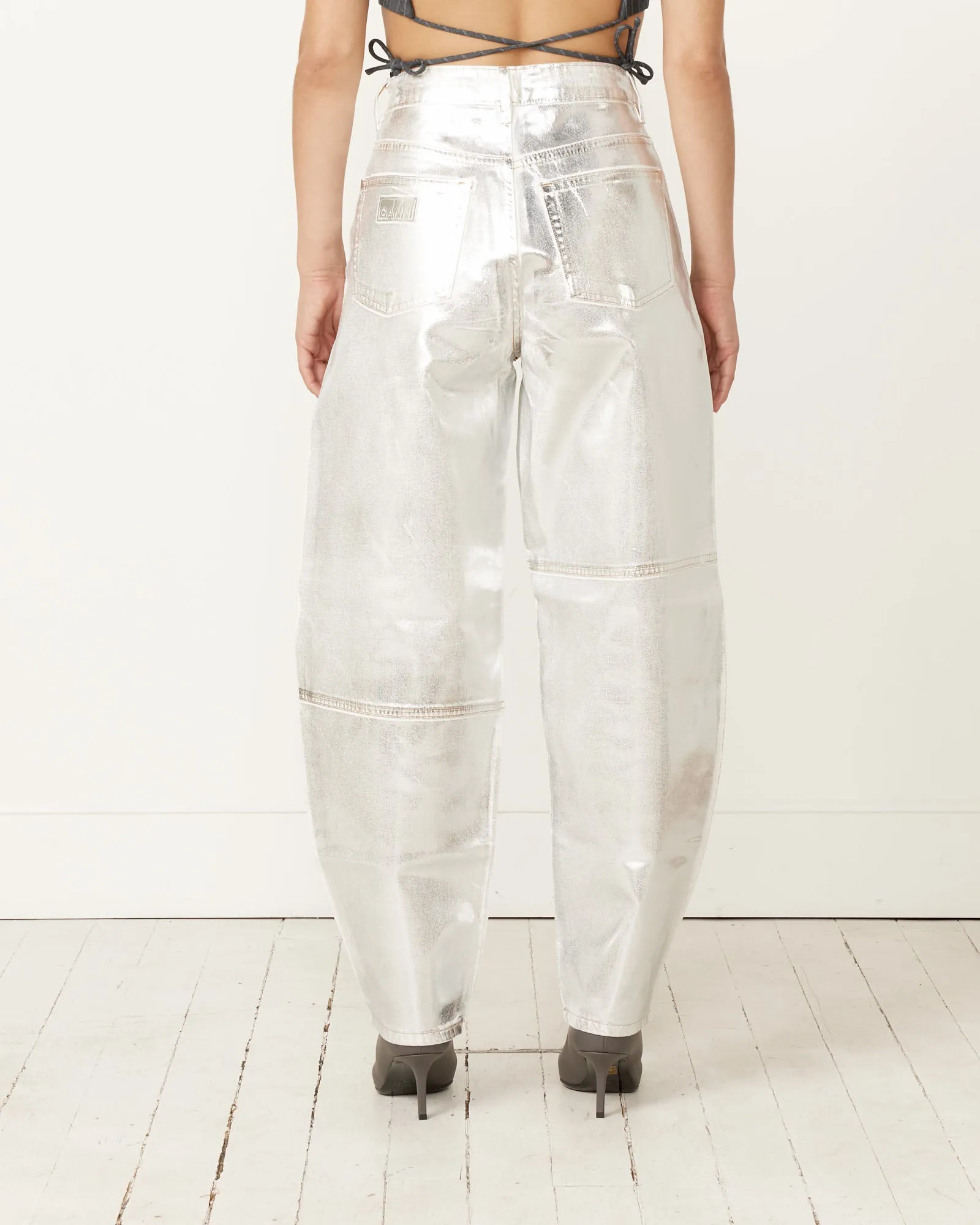 Foil Denim Stary Pant in Bright White