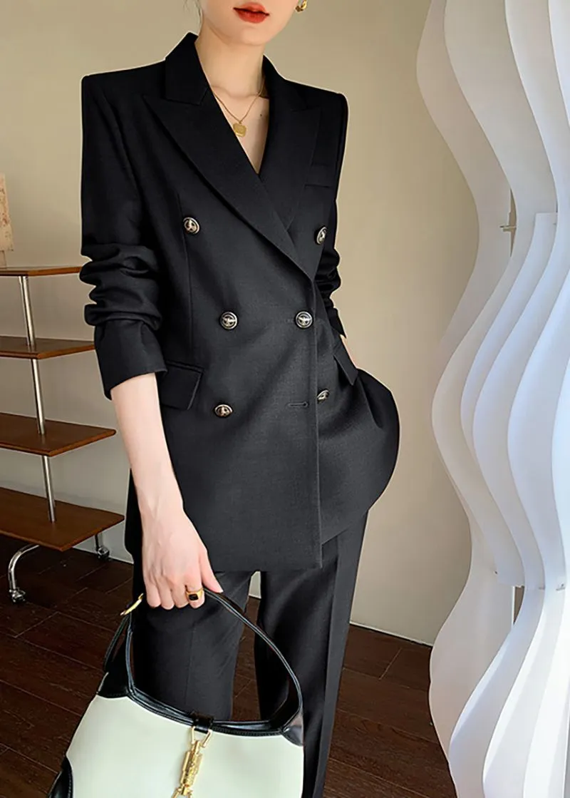 Haley Double Breasted Blazer Pants Suit Two-Piece Set