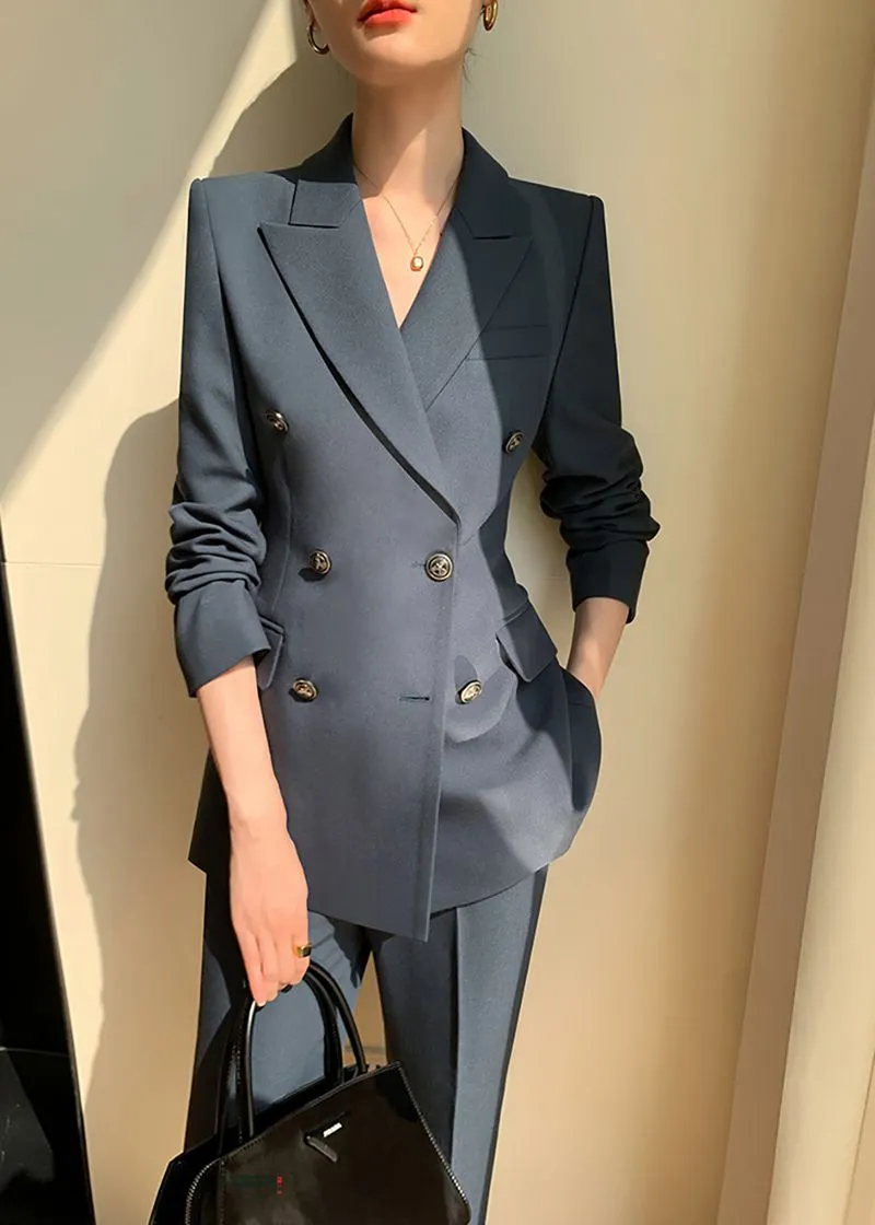 Haley Double Breasted Blazer Pants Suit Two-Piece Set