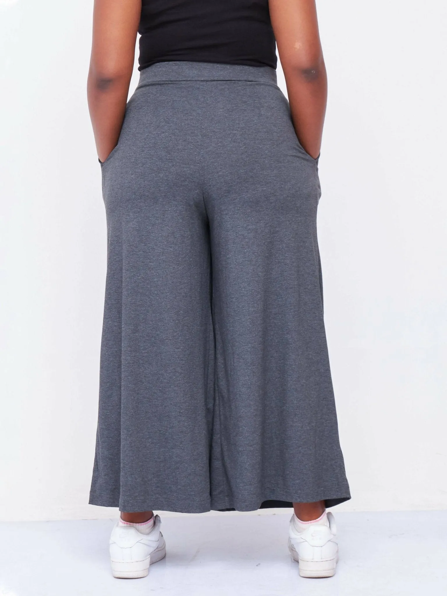 Hessed Long Palazzo pants - Grey