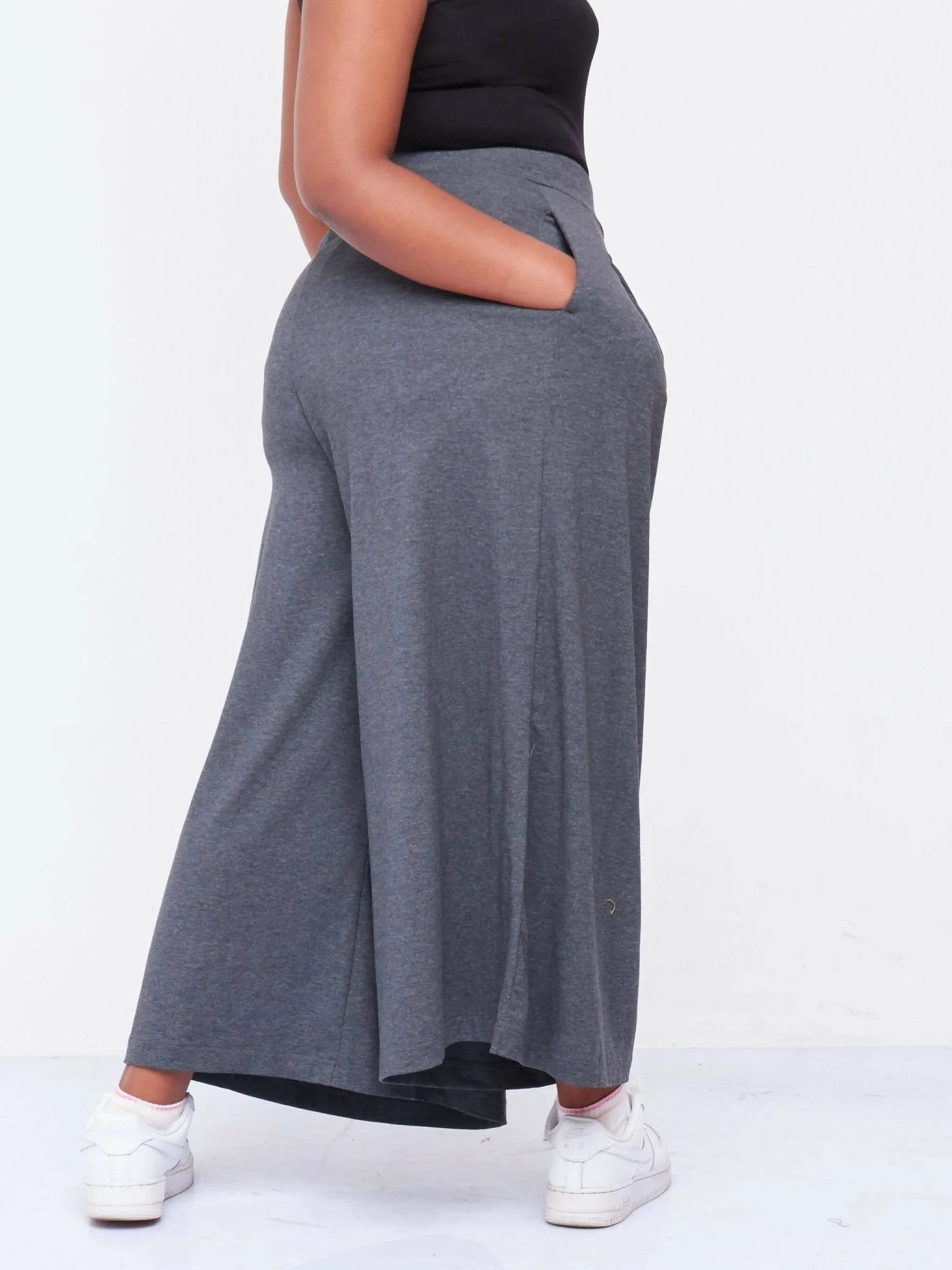 Hessed Long Palazzo pants - Grey