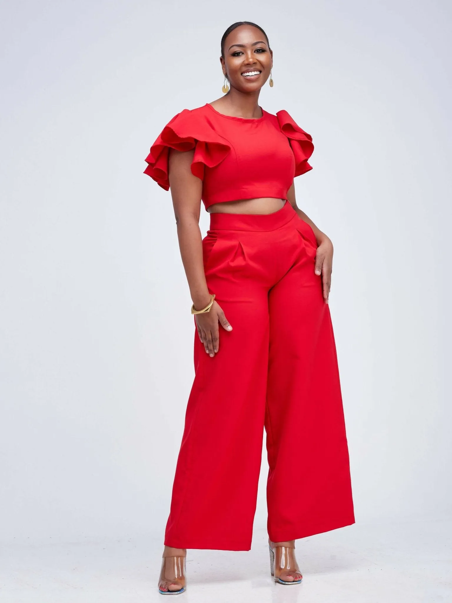 Izulu Latika Pants Set - Red