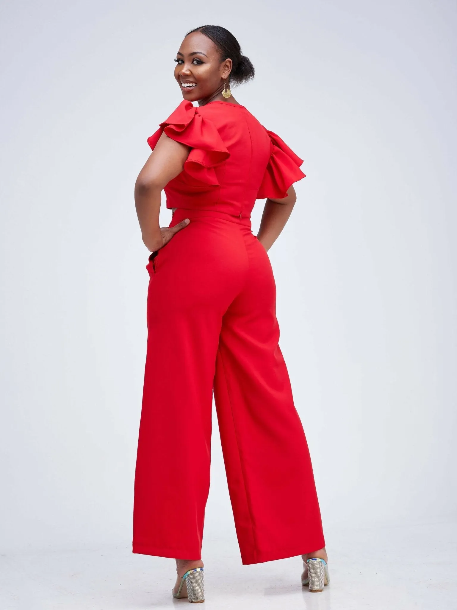 Izulu Latika Pants Set - Red