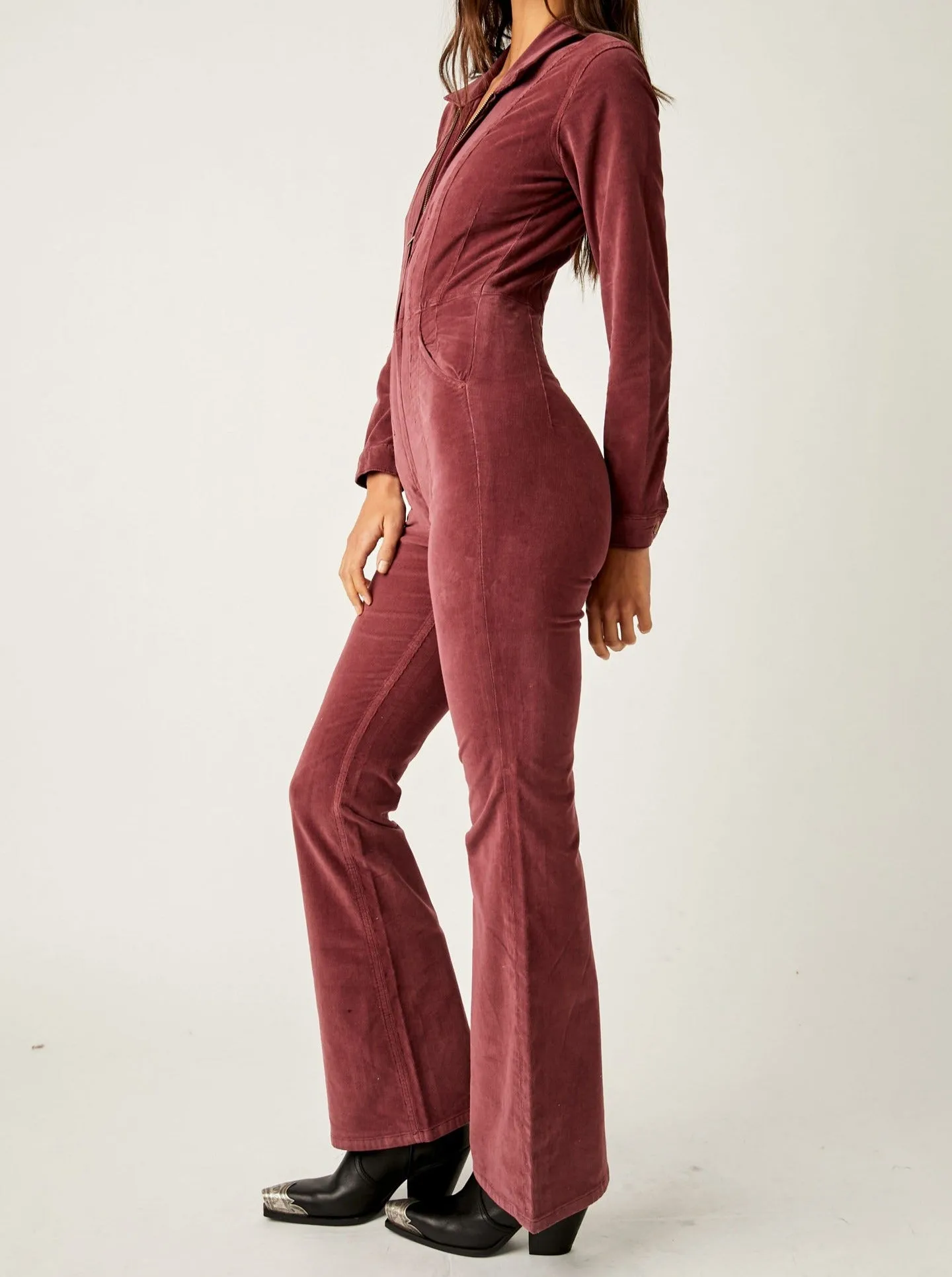 Jayde Cord Flare Jumpsuit