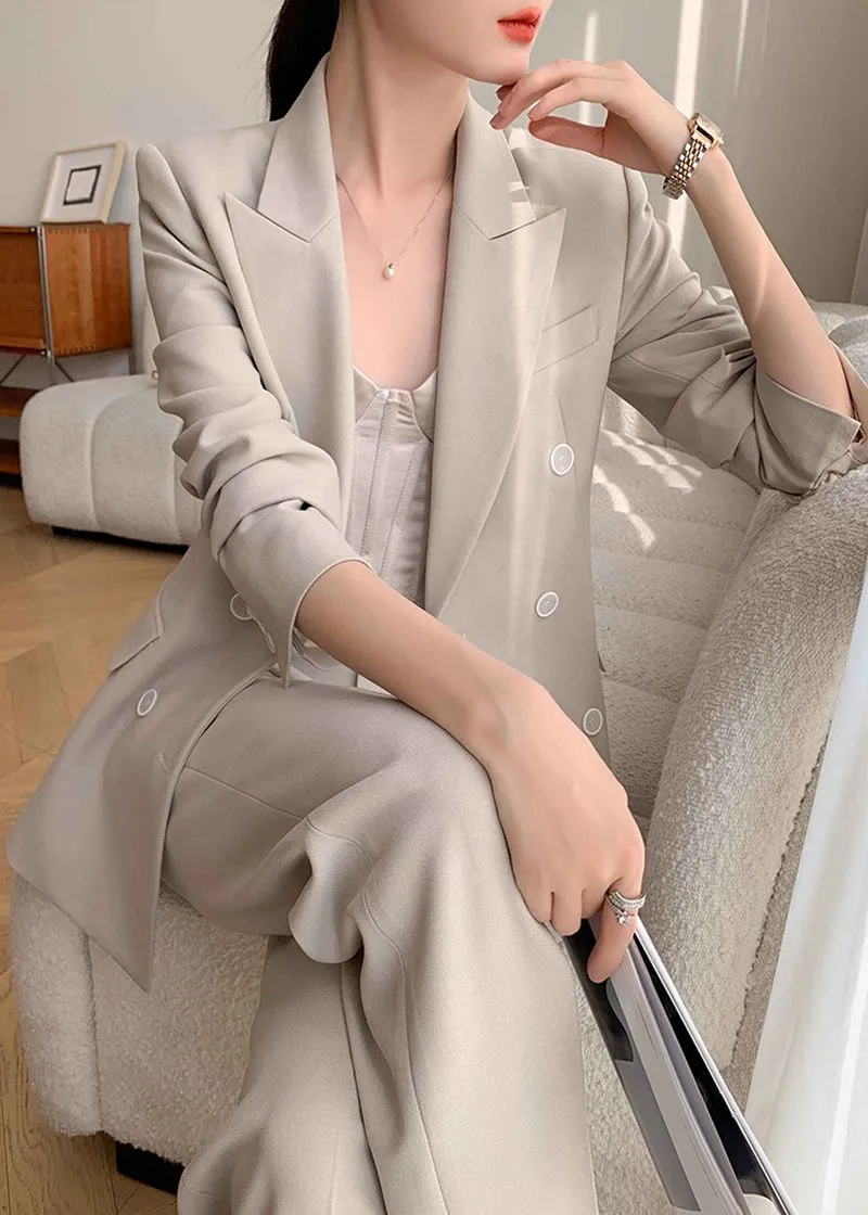 Judy Double Breasted Blazer Pants Suit Two-Piece Set