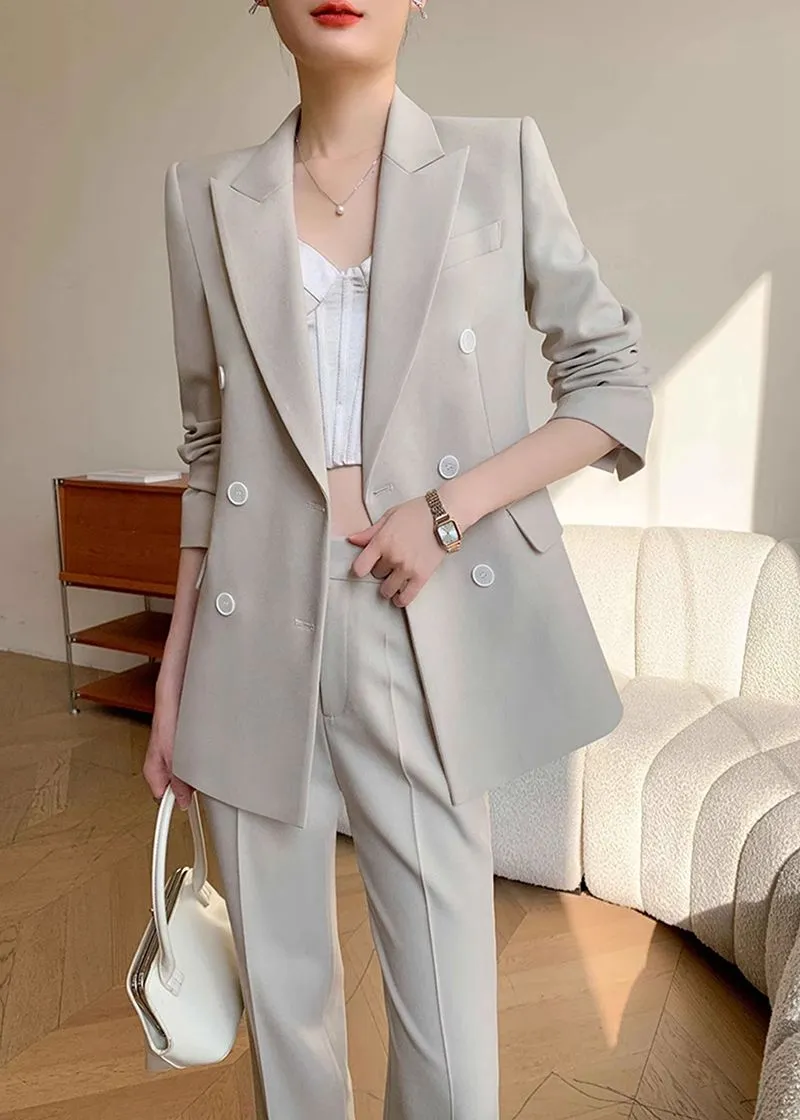 Judy Double Breasted Blazer Pants Suit Two-Piece Set