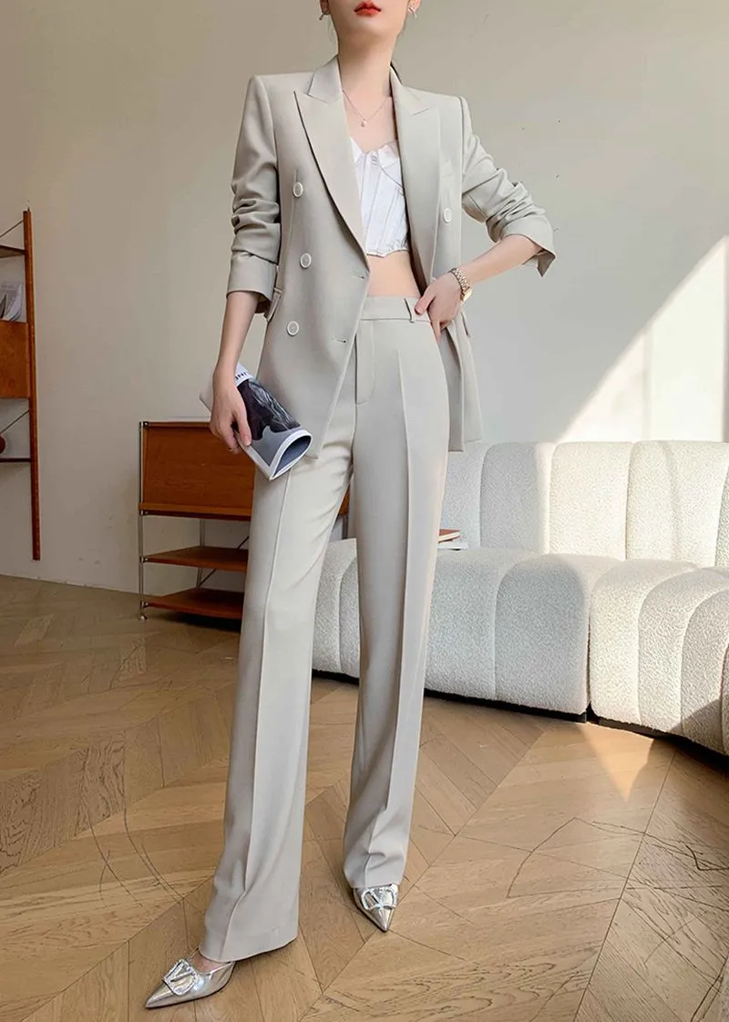 Judy Double Breasted Blazer Pants Suit Two-Piece Set