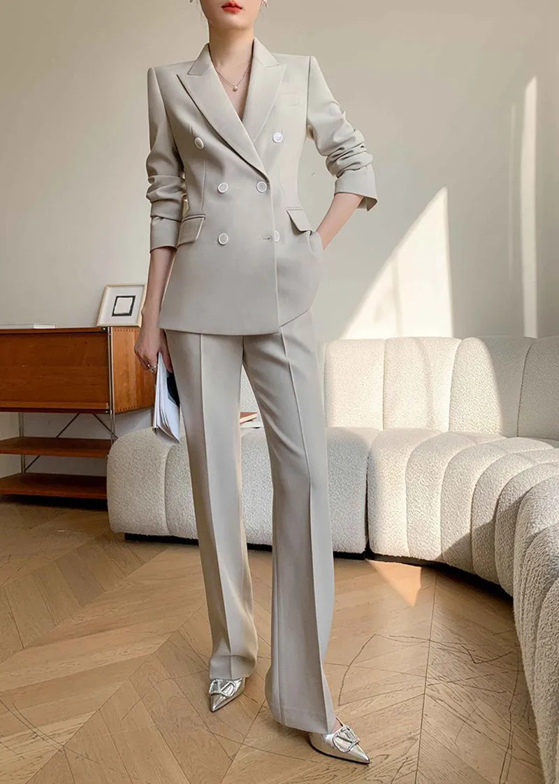 Judy Double Breasted Blazer Pants Suit Two-Piece Set