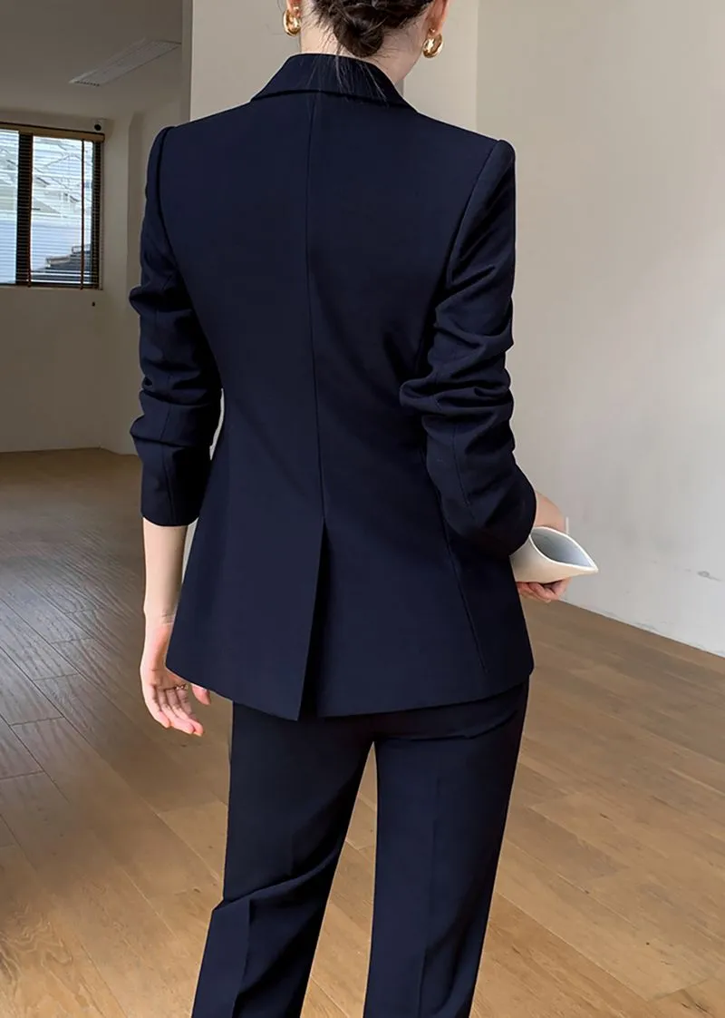 Linette Double Breasted Blazer Pants Suit Two-Piece Set