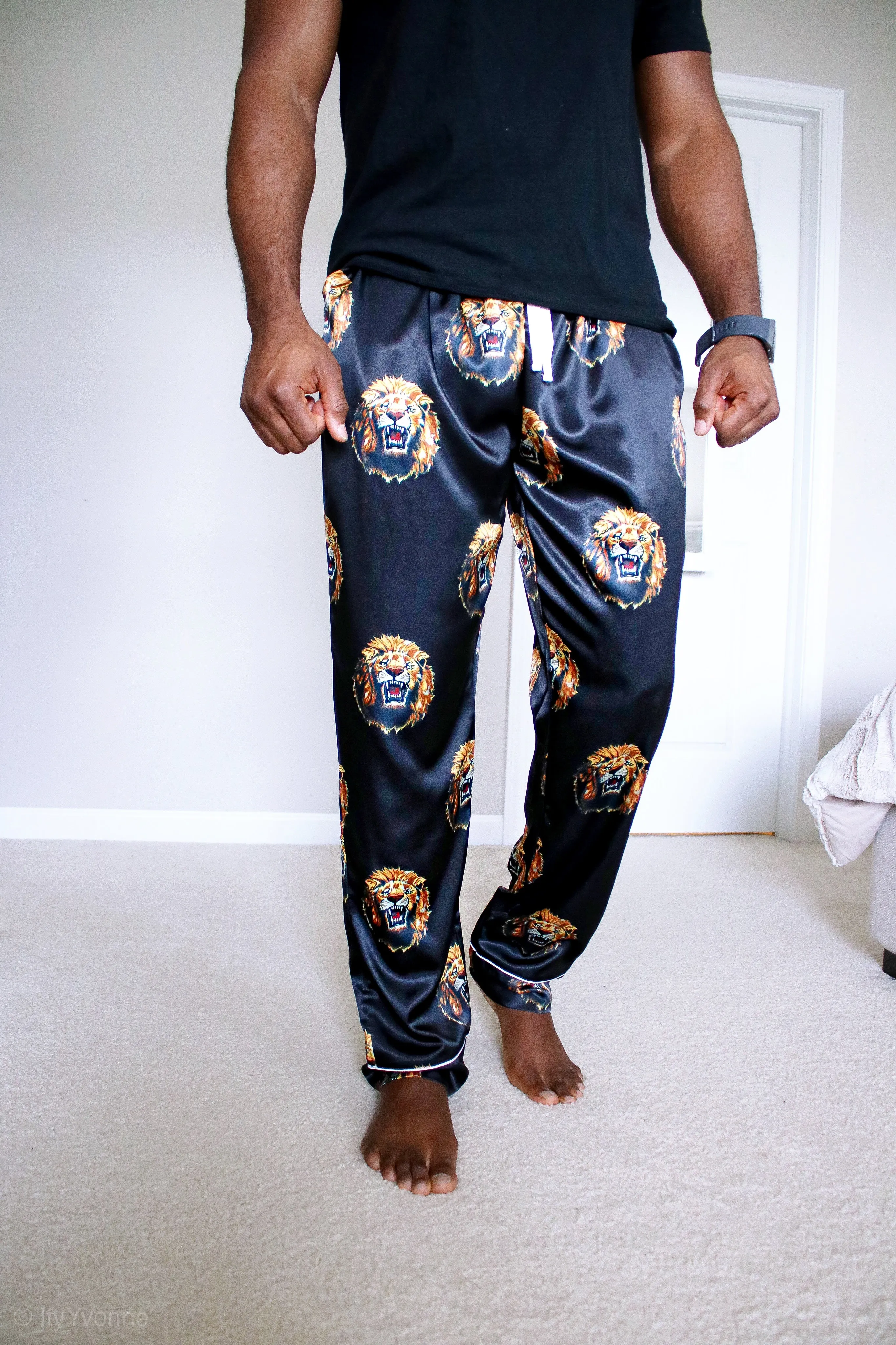 Lion Head (Isi Agu) Sleep Pant Black