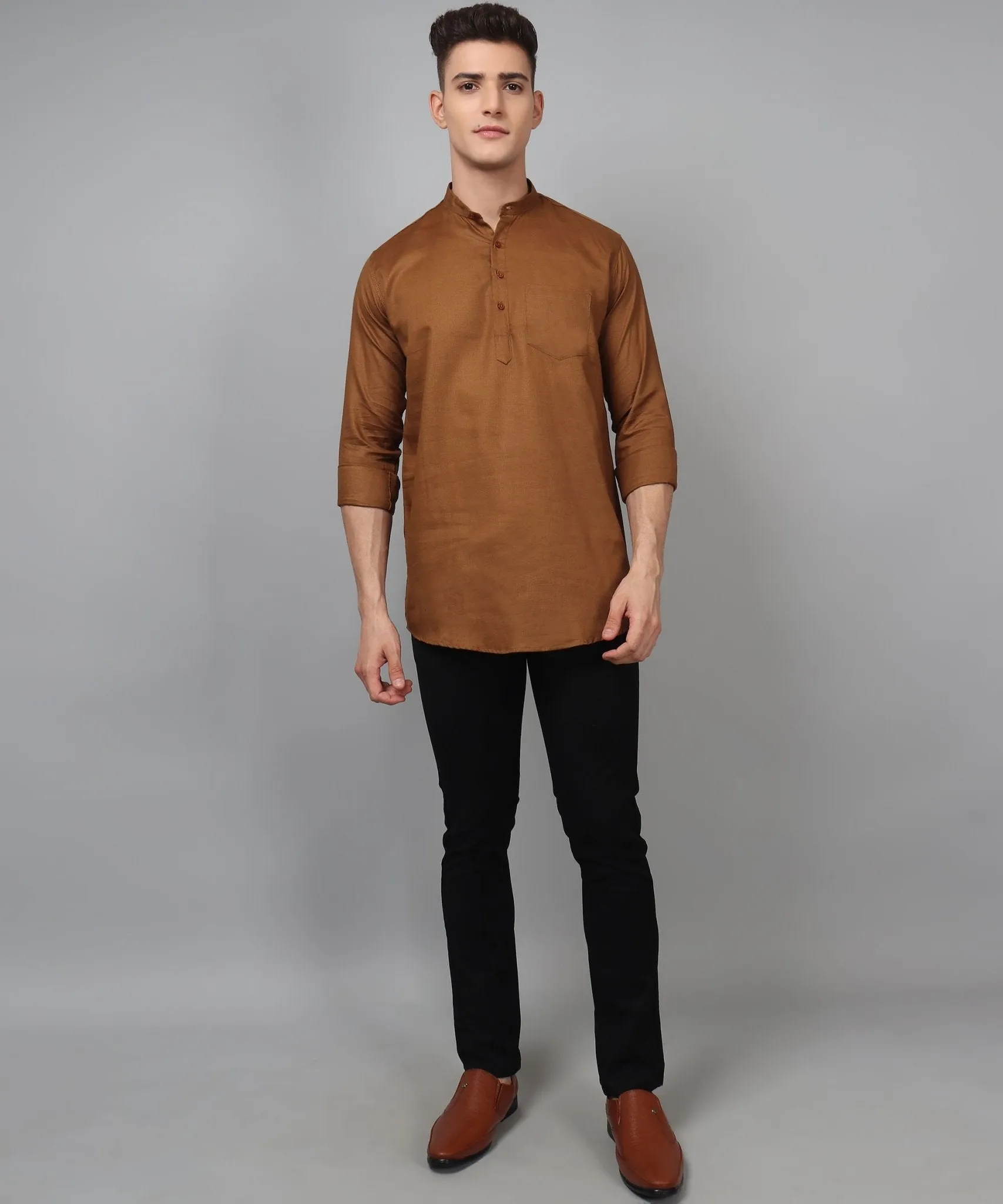 Luxe TryBuy Premium Fashionable Cotton Ethnic Kurta for Men