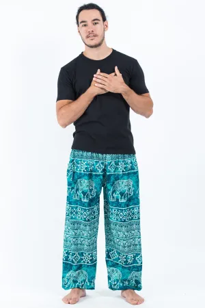 Marble Elephant Men's Elephant Pants in Turquoise