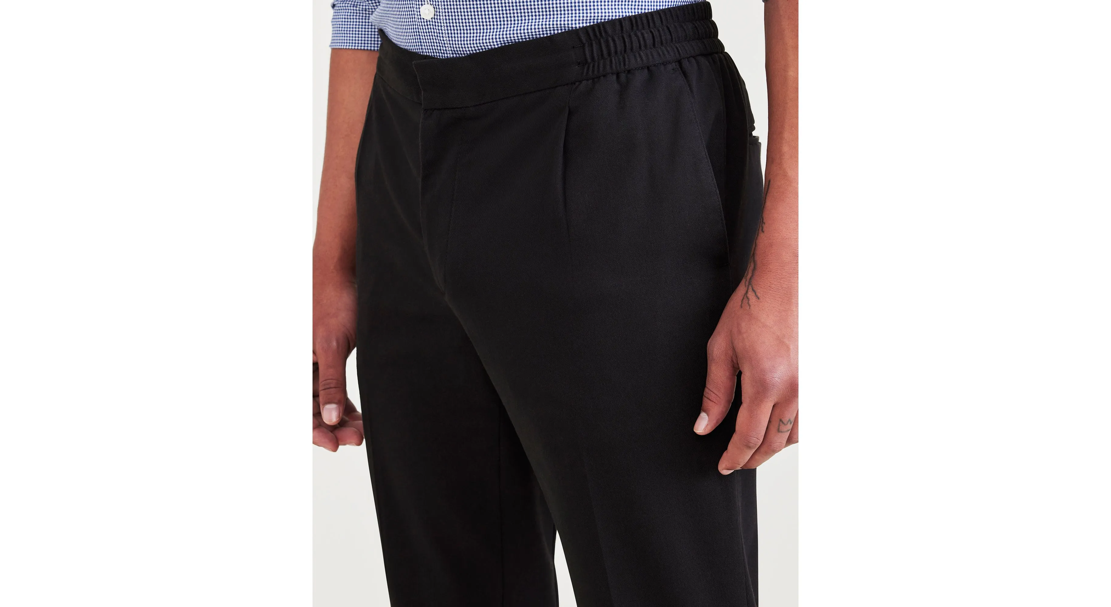 Men's Slim Tapered Fit Refined Pull-On Pants