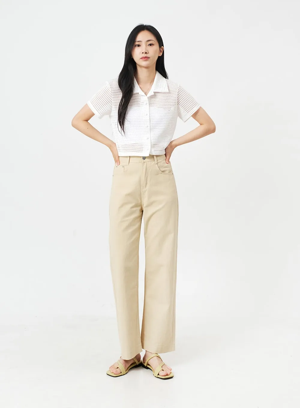 Muted Colored Summer Cotton Pants OJ22