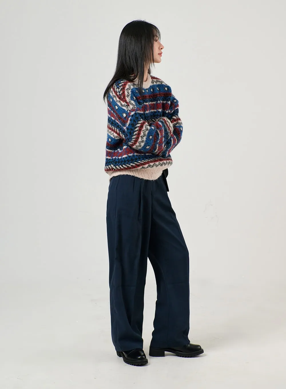 Pintuck Wide Pants OF405