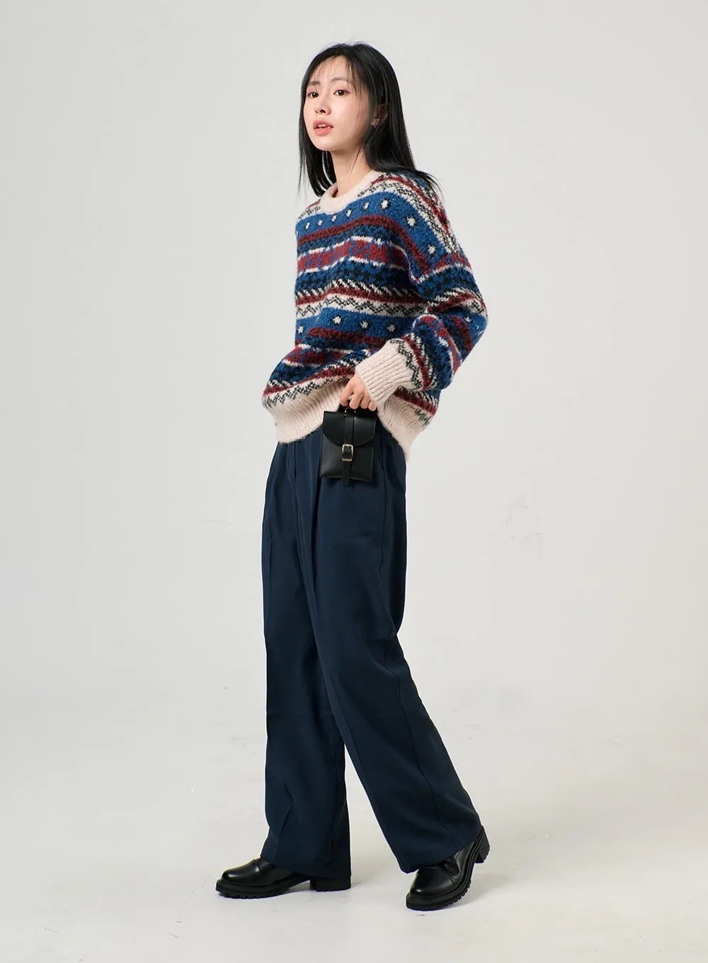 Pintuck Wide Pants OF405