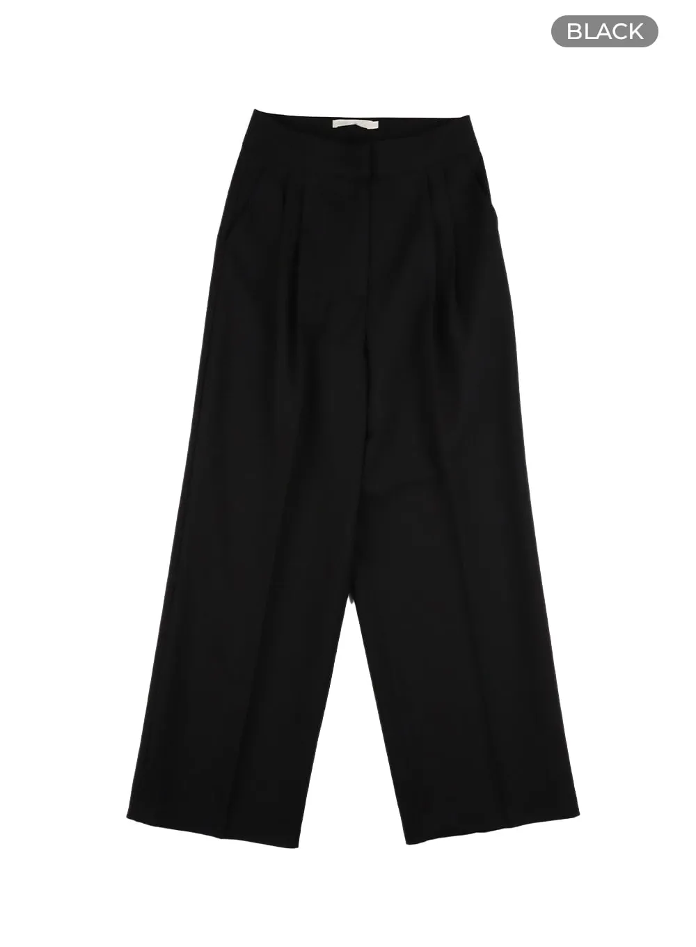 Pintuck Wide Tailored Pants CA409