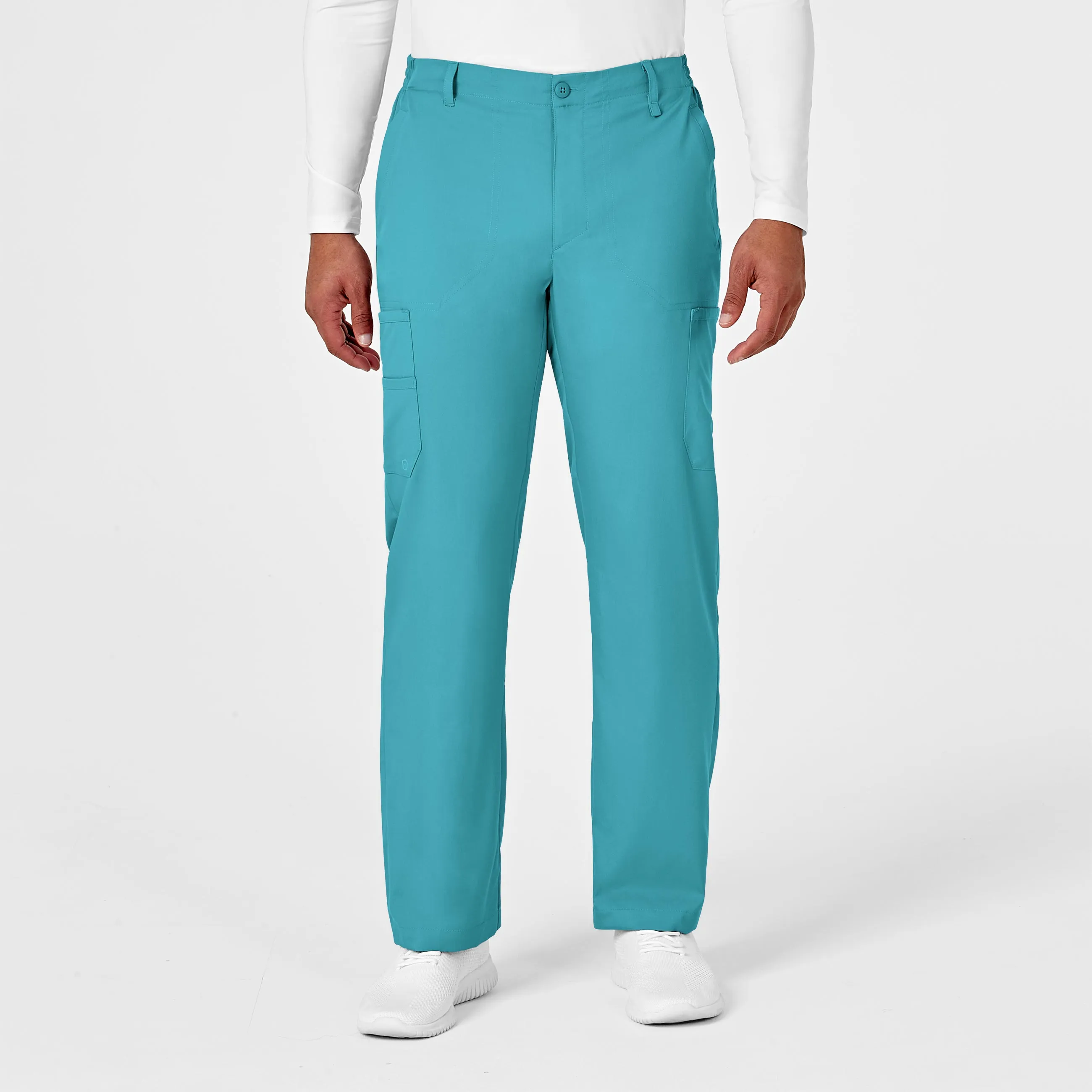 PRO Men's Cargo Scrub Pant - Teal Blue