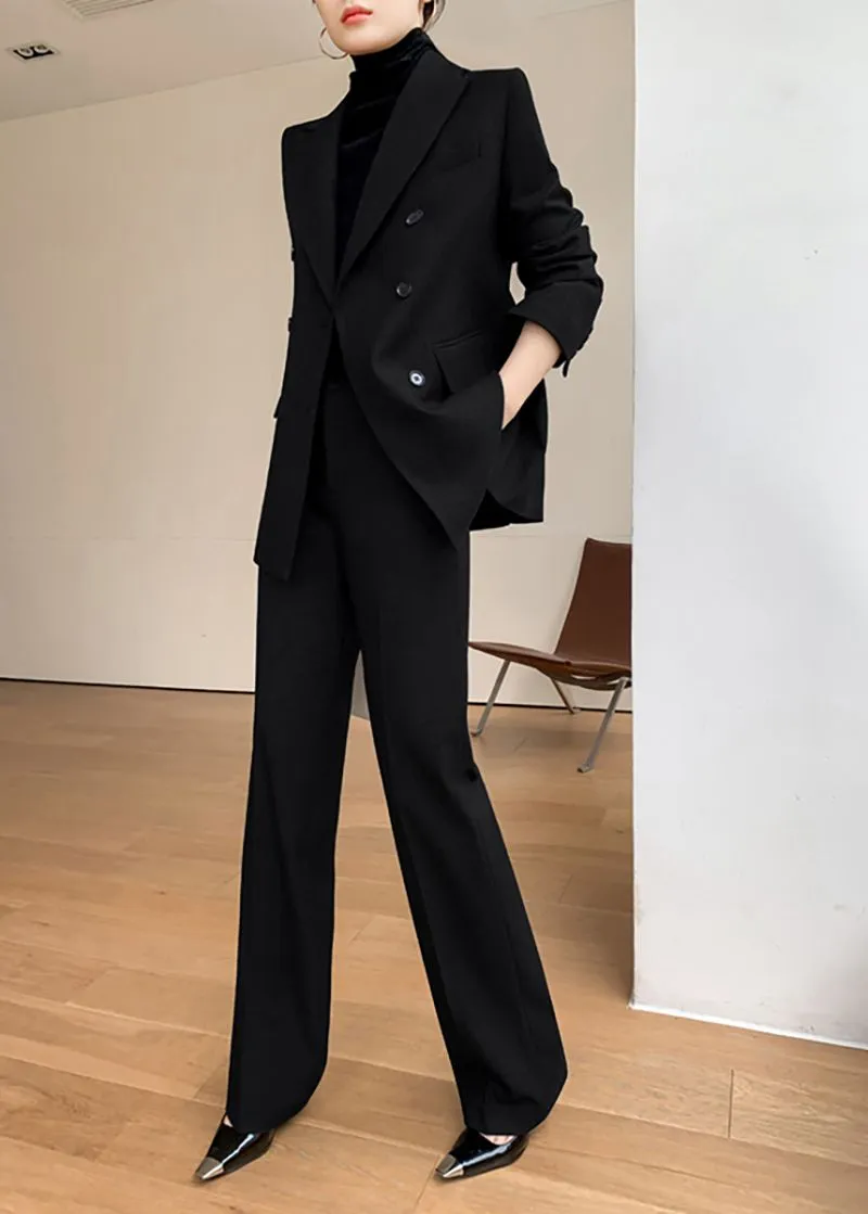 Prunella Double-breasted Blazer Pantsuit Set