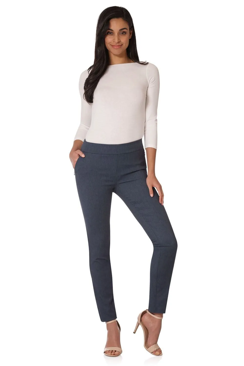 Pull-on skinny pants