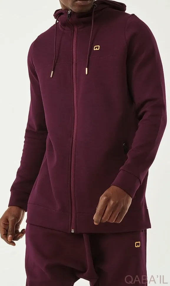 QL Relaxed Tracksuit PREMIERE in Burgundy and Gold